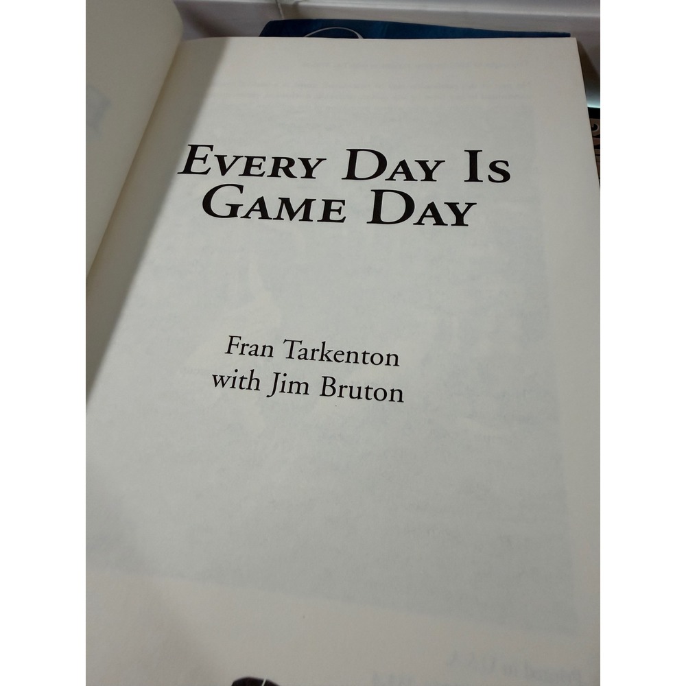 Signed Fran Tarkenton Every Day Is Game Day Hardcover Book NFL Vikings Giants - Picture 5 of 8